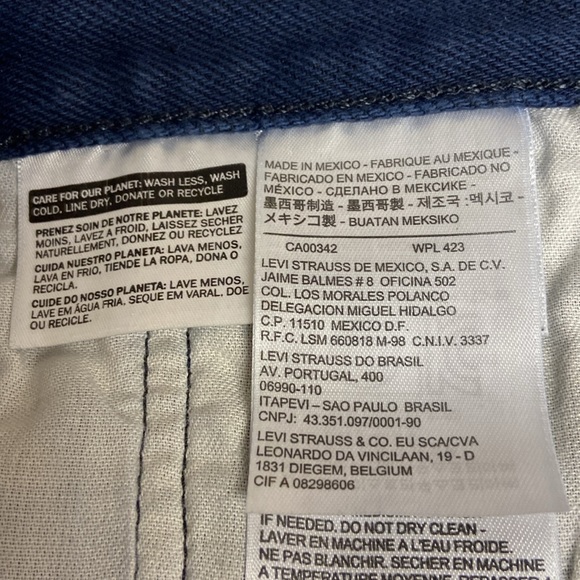 Levi's 501 XX Men's Denim Jeans Blue Washed Button Fly Cotton - Picture 10 of 10